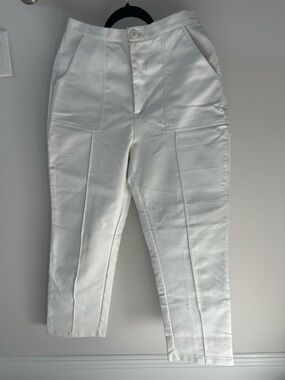 Princess Polly White Leather Trouser